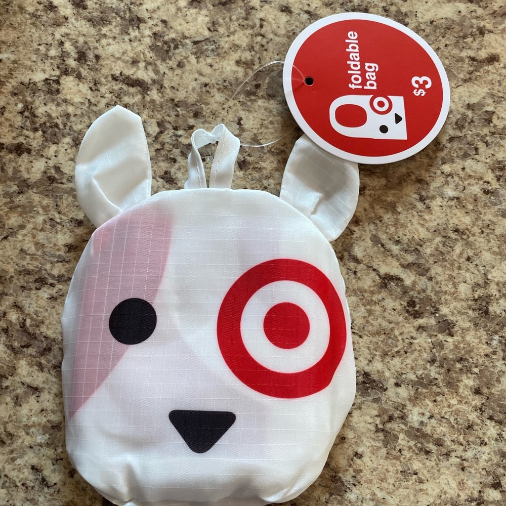Target Dog Foldable Bag - White, Red, and Black NWT